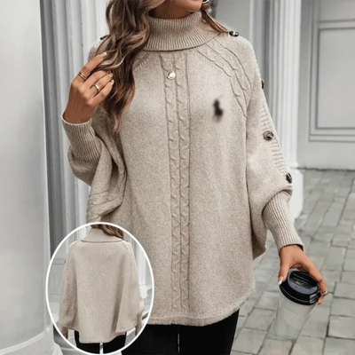Heritage Cable Knit Poncho