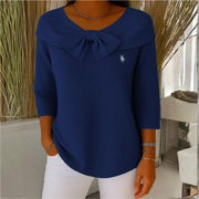 Bow Elegance Knit Top