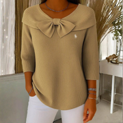 Bow Elegance Knit Top